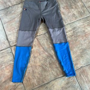 Aviator Nation blue and grey leggings